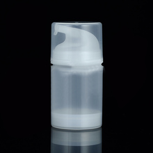 Прозрачная пластиковая безвоздушная бутылка для лосьона, 50 мл, с прозрачным безвоздушным насосом, прозрачная крышка для косметической упаковки 2024 - купить недорого
