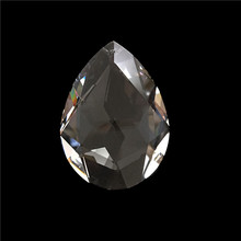 50mm Clear Bauhinia Shape Crystal Pendants One Hole Crystal Glass Chandelier Pendants For Wedding Decor Hot Sale 2024 - buy cheap