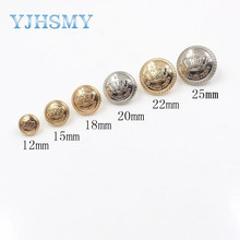 YJHSMY-A-19512-558 de botones de metal de alta calidad, 10 unids/lote, 12/20/25mm, cárdigans, botones de abrigo, material DIY, accesorios de ropa 2024 - compra barato