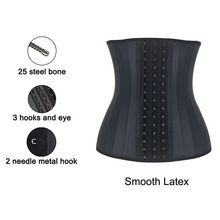 25 aço osso shapewear corpo shapers mulheres emagrecimento cinto látex cintura trainer espartilho cinta modeladora 2024 - compre barato