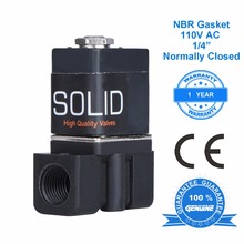 U.S. Solid 1/4"  110V  Electrical Solenoid Valve Normally ClosedAC Nylon for air water 2024 - buy cheap