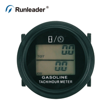 Runleader Digital Hour Meter Tachometer Hourmeter Gauge for Gas Engine utv paramotor ATV Snowmobile MARINE lawn mower Boat 2024 - buy cheap