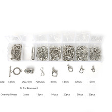 100pcs/lot (10~20mm) Mixed Alloy Lobster Clasp Bail Beads Toogle Clasp Jewelry Findings For Jewelry Making Necklace Bracelet DIY 2024 - buy cheap