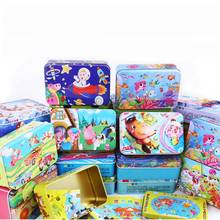 60Pcs/Set 3D Wooden Puzzle Cartoon Toy  Jigsaw Puzzle with Iron Box Early Educational Montessori Toys for Children 2024 - buy cheap
