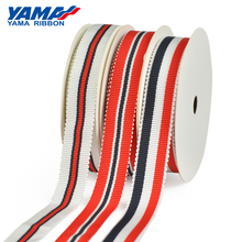 YAMA Stripe Petersham Ribbon 50Yards Per Roll 9mm 16mm 25mm Ribbons 3/8" 5/8" 1" inch 2024 - buy cheap