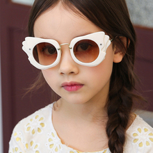 Kids Cat Eye Sunglasses Fashion Brand Designer Sun Glasses Boys&Girls Baby Suitable For Children Aged 5-12 Gradient F079 2024 - buy cheap