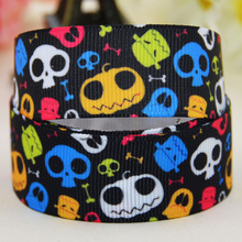 7/8'' 22mm,1" 25mm,1-1/2" 38mm,3" 75mm Halloween Character printed Grosgrain Ribbon party decoration X-02189 10 Yards 2024 - buy cheap