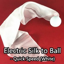 Electric Silk to Ball - Quick Speed (White) - Stage Magic Magic Tricks 2024 - buy cheap