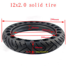 Super 12x2.0 Honeycomb Solid wheel Tire for 12 inch Hoverboard Self Balancing Electric Scooter Spare Parts 12x2.125 tyre 2024 - buy cheap