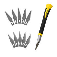 Kit de ferramentas faca bisturi, cortador, gravura, facas artesanais + 10 peças, lâminas do telefone móvel, pcb, diy, ferramentas manuais de reparo 2024 - compre barato