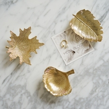 Simples e moderno liga cinzeiro phoenix árvore folha ouro jóias bacia de armazenamento decoração para casa bandeja cinzas mini moda interior ornamentos 2024 - compre barato