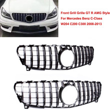 For Mercedes Benz Front Grill Upper Grille GT R AMG Style C-Class W204 C200 C300 2008 2009 2010 2011 2012 2013 Accessories 2024 - buy cheap