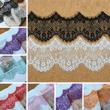 3 Meters 10cm 7 colors option Flower Eyelash Embroidered Lace Fabric Trim Ribbons DIY Sewing Handmade Materials 2024 - buy cheap