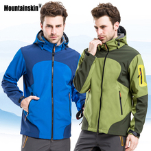 Mountainskin Men's Winter Outdoor Sports Water Repellent Thermal Jackets Camping Hiking Inside Fleece Brand Male Clothing VA317 2024 - buy cheap