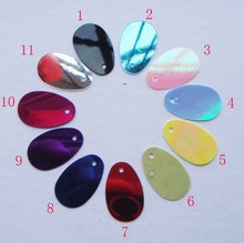 DIY jewelry accessories Dance clothing accessories sequins 12 * 20mm oval-shaped sequins 2024 - buy cheap