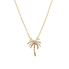 Летнее пляжное женское ожерелье с кулоном из микро-фианита 2024 - купить недорого