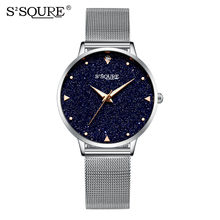 S2SQURE Luxury Brand Quartz Watch Ladies Waterproof Mesh Belt Starry Sky Watch Fashion Romantic Woman Watch Hot Relogio Faminino 2024 - buy cheap