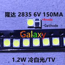 Original LEXTAR 2835 3528 1210 6V 2W SMD LED For Repair TV Backlight Cold white LCD Backlight LED 500pcs 2024 - buy cheap