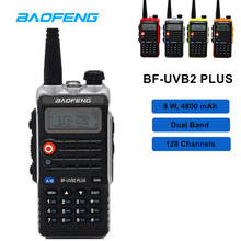 Baofeng-walkie-talkie BF-UVB2 PLUS de doble banda, Radio bidireccional VHF/UHF, 10km, transceptor de mano, 8W 2024 - compra barato