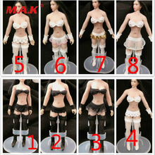 Escala 1/12, acessório de roupas femininas, conjunto de roupa íntima sexy de renda, modelo para meninas de 6 polegadas, boneco de ação 2024 - compre barato