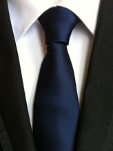 8cm Men Woven Tie Formal Occasion Ties Solid Navy Blue necktie 2024 - buy cheap