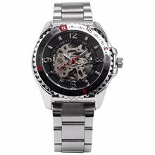 SHENHUA Brand Men Skeleton Mechanical Watch Sport Watches Fashion Business Military Automatic Watch Full Steel Relogio Masculino 2024 - buy cheap