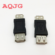 Переходник с разъемом USB 2,0 типа A на гнездо, коннектор F/F, Удлинительный разъем Usb AQJG, 1 шт. 2024 - купить недорого