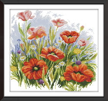 Flower 7 cross stitch kit aida 14ct 11ct count print canvas stitches embroidery DIY handmade 2024 - buy cheap