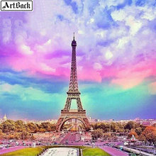 5d diy diamond painting tower France Paris landscape full square diamond mosaic 3d diamond embroidery crafts stickers 2024 - buy cheap