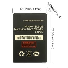 1700mAh Rechargeable Replacement BL6425 BL-6425 Li-ion Battery For fly fs454 fs 454 Accumulator Bateria 2024 - buy cheap