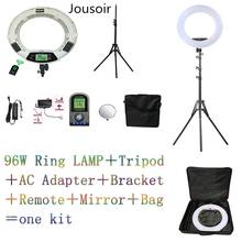 Yidoblo lâmpada led de anel de luz branca 5500k regulável para câmera fotográfica/estúdio/telefone/vídeo + tripé de 200cm + kit de bolsa cd50 2024 - compre barato