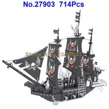 Ausini 27903 714pcs Pirate Black Pearl Ship Building Block Toy 2024 - buy cheap