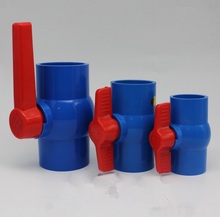 Válvula de bola de PVC, 1 unidad, 20/25/32/40/50/63mm, antideslizante, cierre de agua, azul 2024 - compra barato