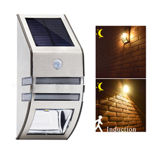 Lámpara LED con Sensor Solar para exteriores, luz de seguridad PIR para jardín, patio, pared, camino, balcón y porche 2024 - compra barato