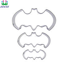 Three Small Bats Shaped Cookie Biscuit Baking Molds,Cartoon Animals Cake Decorating Fondant Cutters Tools,Direct Selling 2024 - buy cheap