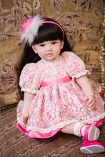 60cm Silicone Reborn Girl Baby Doll Toys Vinyl Princess Toddler Babies Dolls Birthday Gift Limited Edition Doll reborn 2024 - buy cheap