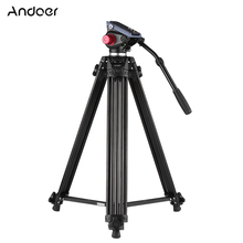 Andoer-Cabezal de trípode de aleación de aluminio para cámara de vídeo, cabeza de bola para Canon, Nikon, Sony, DSLR, grabadora DV, altura máxima de 67 pulgadas, carga máxima de 10KG 2024 - compra barato