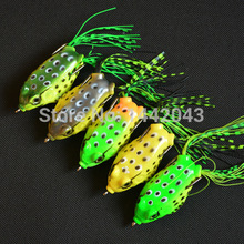 5pcs Topwater Frog Hollow Body Soft Fishing Lures Crankbait Bass Hooks Baits Tackle 15g/7cm  Free Shipping 2024 - buy cheap