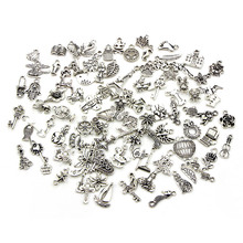 50pcs/lot Mixed Style Charms Pendants fit Bracelet Antique Silver Color Animal Pendant Charms for DIY Jewelry Making Findings 2024 - buy cheap