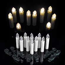 10pcs Warm White Birthday Christmas Wedding Tree LED Decorative Candle Tea Lights Wireless Remote Control 2024 - buy cheap