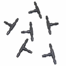 20 Pcs garden hose water fitting 3/5mm Barbed Equal Tee Connector garden hose quick connector gardening irrigation hose 2024 - buy cheap