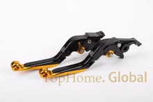 For Bajaj Pulsar 200 NS Foldable Extendable Brake Clutch Levers Black & Gold CNC Adjustable Folding Extending NS200 2024 - buy cheap