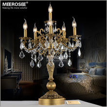 Luminária de mesa de cristal luxuosa, candelabros de cristal moderno para casamento, iluminação, suspensos 2024 - compre barato