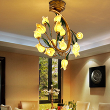 g4 LED Nordic Iron Glass Tulip LED Lamp.LED Light.Ceiling Lights.LED Ceiling Light.Ceiling Lamp For Foyer Bedroom Dinning Room 2024 - buy cheap