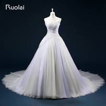 Real Princess Ball Gown Sweetheart Tulle Beaded Bodice Ruched Wedding Dress Long Bridal Wedding Gown Vestido De Noiva ASAFN28 2024 - buy cheap