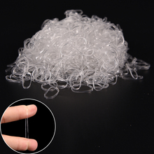 Clear Rubber Hairband Rope Ponytail Holder Elastic Women Hair Band Tie Hair Styling Tools 1000Pcs/Bag 2024 - buy cheap