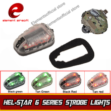 Element HEL-STAR 6-сигнальная зеленая и красная инфракрасная лампа, софтбокс Wapens Arsoft Armas, фонарь для шлема, тактический стробоскоп, светильник 2024 - купить недорого