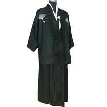 Japanese kimono traditional men yukata male samurai costume kimono clothing Japanese cosplay warrior costume haori TA451 2024 - buy cheap