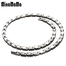 Korean Jewelry 100% Titanium Steel Germanium Magnetic Necklaces For Women Men Energy Magnet Choker Jewelry 2024 - buy cheap