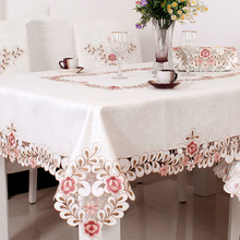 Обеденный стол ткань вышитые выдалбливают покрытие стола квадратный прямоугольный круглый элегантная скатерть для дома, вечеринки, свадьбы 2024 - купить недорого